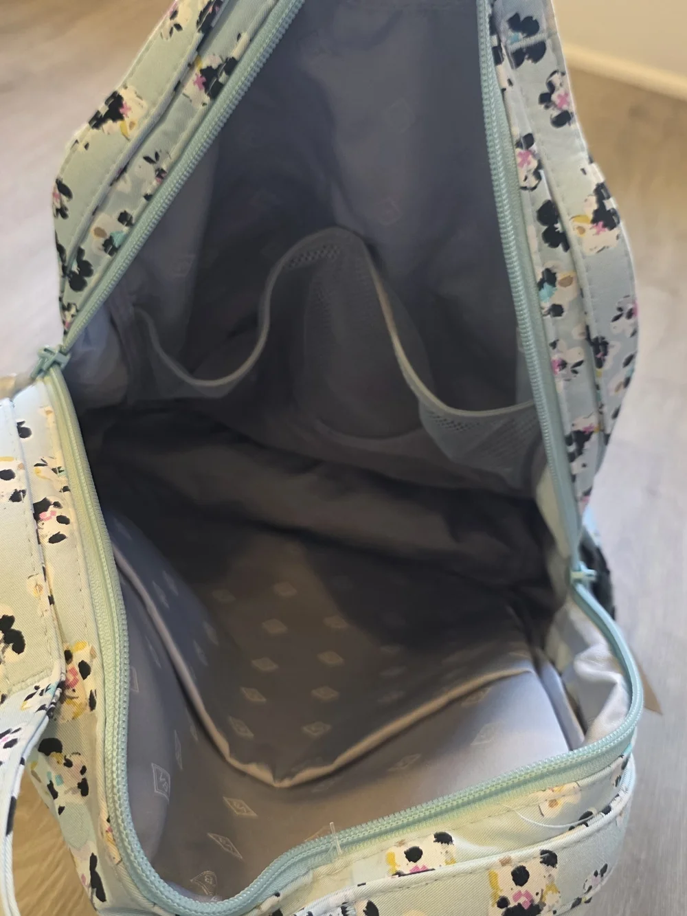 Vera Bradley 1982 Spotty Camo Floral Blooms Backpack Light Blue